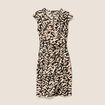 Robe ajustée courte noir femme