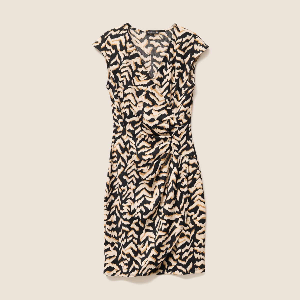 Robe ajustée courte noir femme