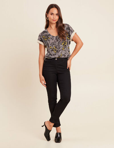 T-shirt manches courtes vert femme