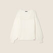 Pull confectionné en France ecru femme