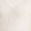 Pull manches longues ecru femme