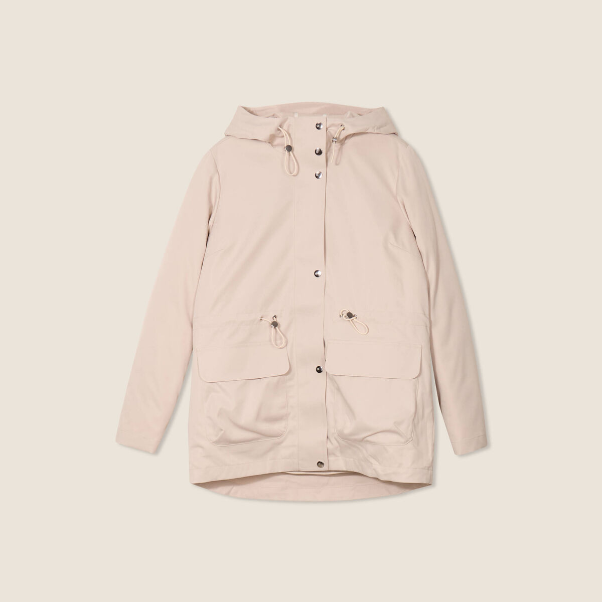 Parka à capuche sable femme