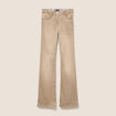 Jean magique L'Unique coupe bootcut denim beige femme