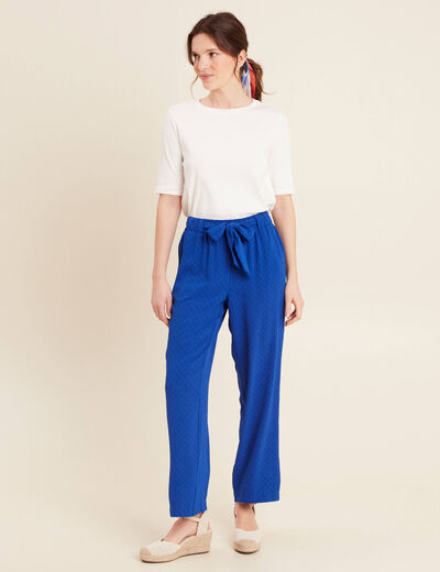 T-shirt manches coude ecru femme