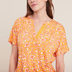 T-shirt manches courtes jaune fonc&eacute; femme