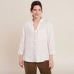 Chemise manches 3/4 ecru femme