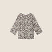 Blouse manches 3/4 noir femme