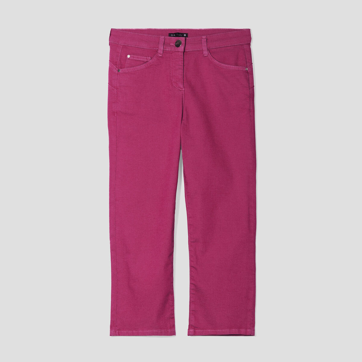 Pantacourt magique Le L&eacute;ger coupe droite rose fushia femme