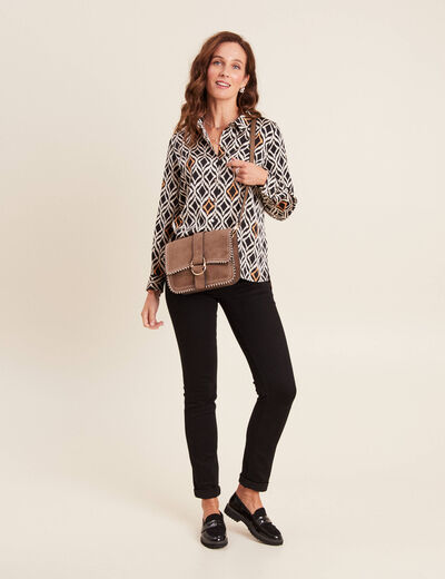 Chemise manches longues blanc femme