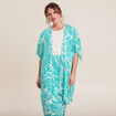 Kimono dos smocké vert émeraude femme