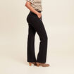 Pantalon bootcut à pont noir femme