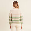 Pull manches longues vert femme