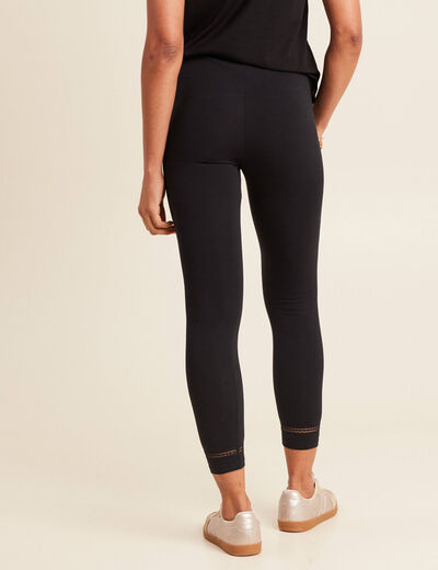 Pantalon legging 7/8ème noir femme