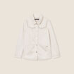Veste suédine détails cloutés sable femme