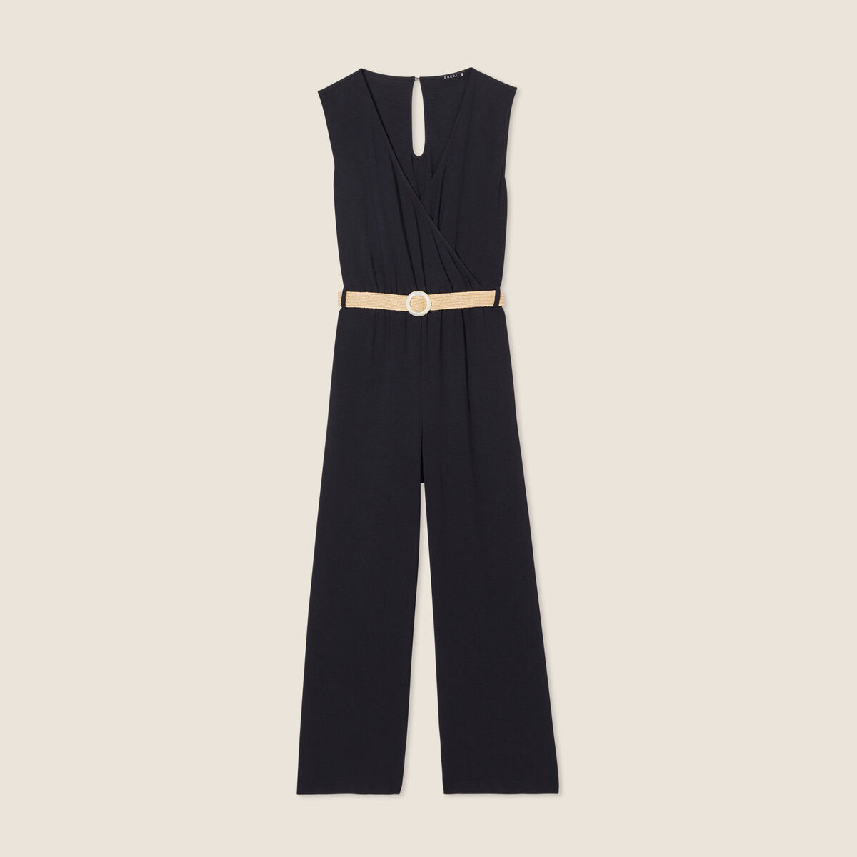 Combinaison pantalon fluide noir femme