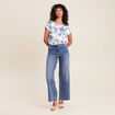 T-shirt manches courtes ecru femme