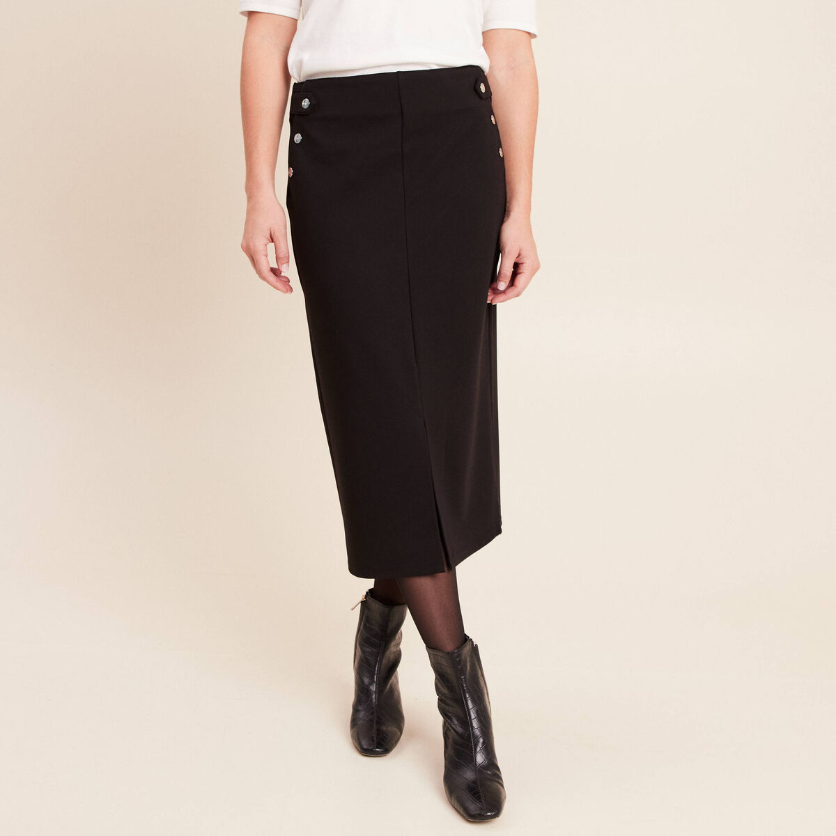 Jupe Crayon Marks & Spencer Taille 14 – Noire, Mi-longue – État Impeccable