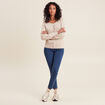 Jeans léger taille standard 7/8ème denim double stone femme