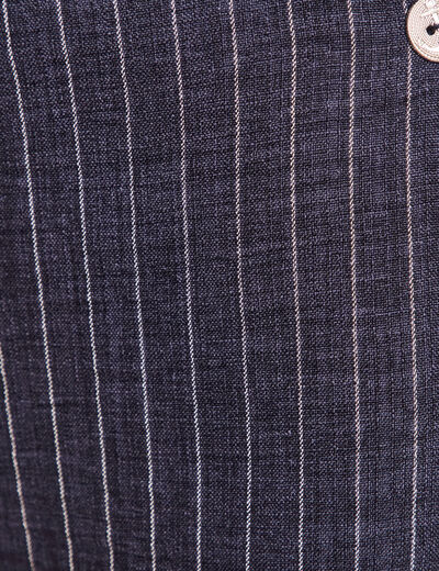 pantalon large bleu femme
