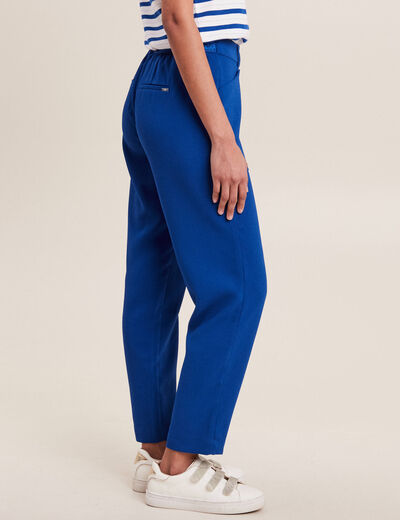 Pantalon urbain 7/8ème bleu electrique femme