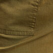Pantalon coupe droite à coulisse vert olive femme