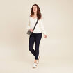 Pull confectionné en France ecru femme