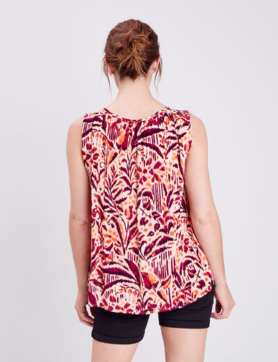 Blouse sans manches rose clair femme