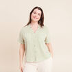 Chemise manches courtes blanc femme