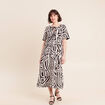 Robe longue r&eacute;versible et amovible noir femme
