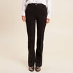 Pantalon bootcut maille milano noir femme