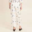 Pantalon droit blanc femme blanc femme