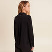 Chemise manches longues noir femme
