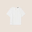 T-shirt manches courtes ecru femme
