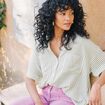 Chemise manches courtes blanc femme