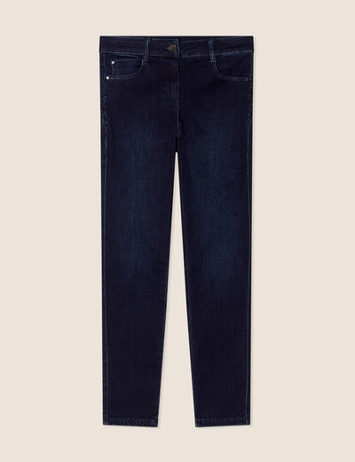 Jean ajusté 7/8ème denim brut femme