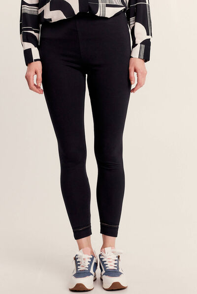 Legging taille haute noir femme