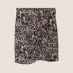 Jupe portefeuille noir femme