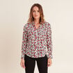 Chemise manches longues rouge femme