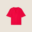 T-shirt manches courtes rouge femme
