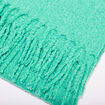 &Eacute;charpe &agrave; franges vert &eacute;meraude femme