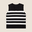 Pull sans manches noir femme