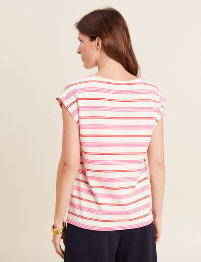 T-shirt manches courtes blanc femme