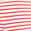 T-shirt manches courtes brodé rouge femme