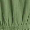 Veste droite boutonn&eacute;e vert femme