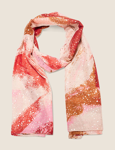 Foulard rose vif femme