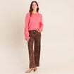 Jean marron femme