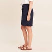 Bermuda bleu fonc&eacute; femme