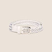 Ceinture tressée irisée ecru femme