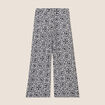 Pantalon 7/8ème taille haute bleu marine femme