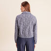 Veste jean doubl&eacute;e bleu femme